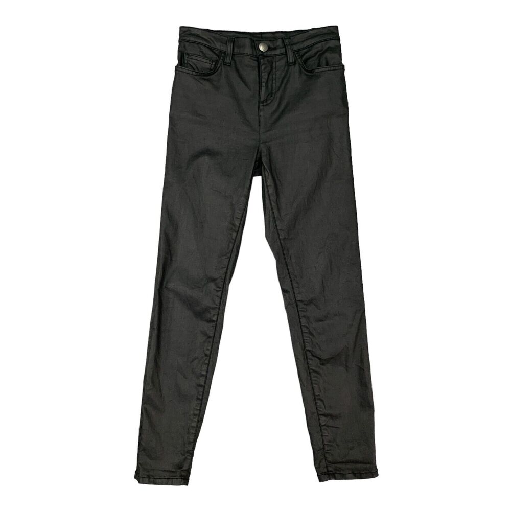 Current Elliott The Stiletto Pants Women 28 Black Skinny Stretch High Rise Ankle